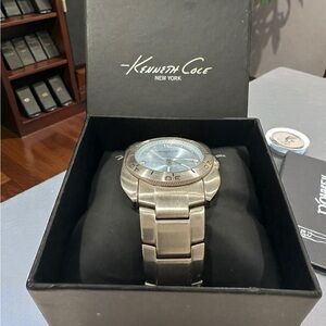 Kenneth Cole New York Stainless Steel Watch Water Resistant With Box